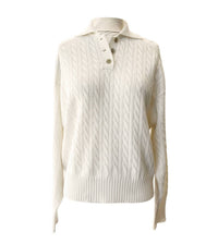 Brunello Cucinelli - Cashmere Cable Knit Polo-style Sweater With Monili