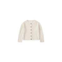 Quincy Mae - Girls Darling Pointelle Knit Cardigan