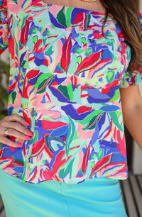 Jess Lea - Talk Of The Tropics Ruffle Top