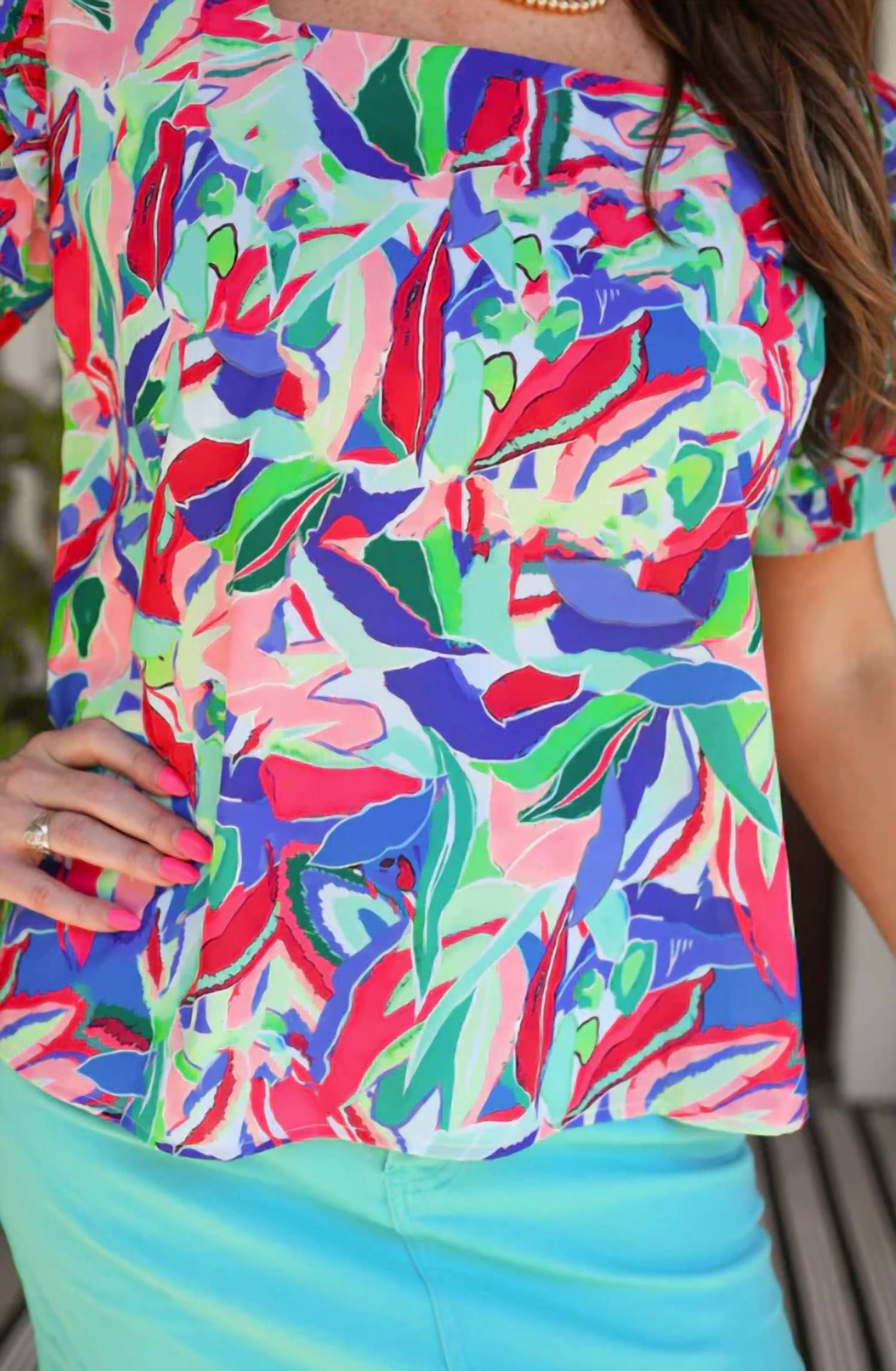 Jess Lea - Talk Of The Tropics Ruffle Top