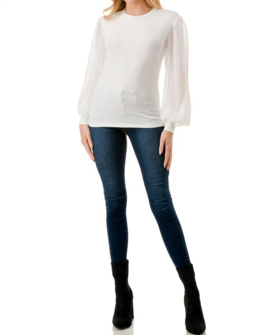 Chiffon Sleeve Top