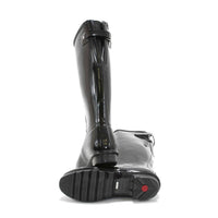 HUNTER Women's Original Tall Back Adjustable Gloss Rain Boots in black - women's shoe - view 6