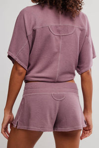 Free People Staycation Sleep Shorts in purple - women's shorts - alternate view