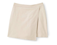 Cartolina Nantucket Elisa Asymmetrical Skort in ivory - women's shorts - alternate view