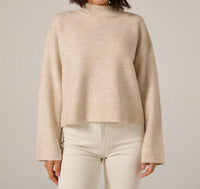 7Diamonds Wren Knitted Sweater in sand - women's sweater