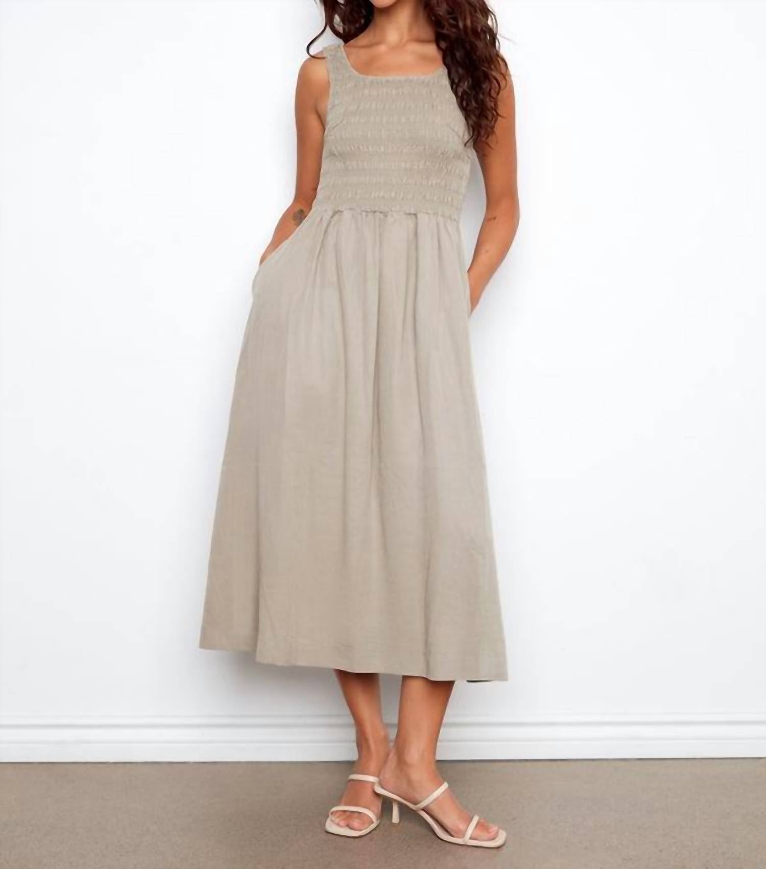 Charlie B - Women's Sleeveless Tencel Maxi Dress
