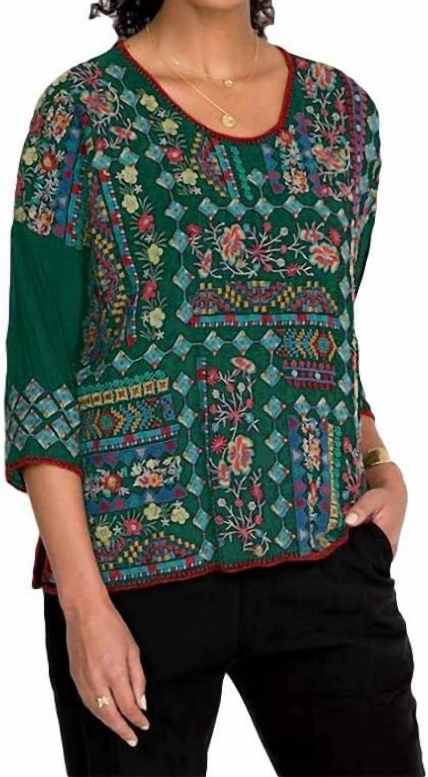 Johnny Was - Tamryn 3/4 Sleeve Blouse