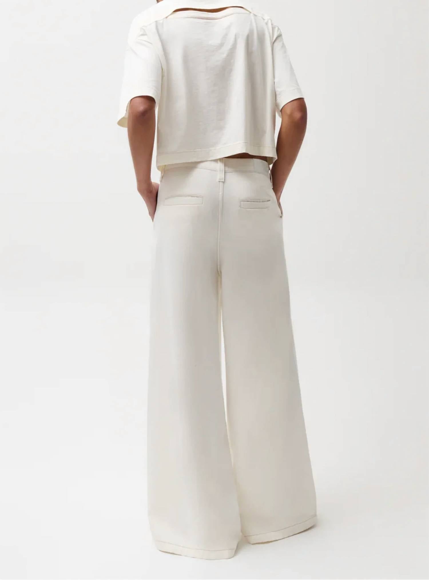 Pistola - Delphine Pleated Wide Leg Jeans