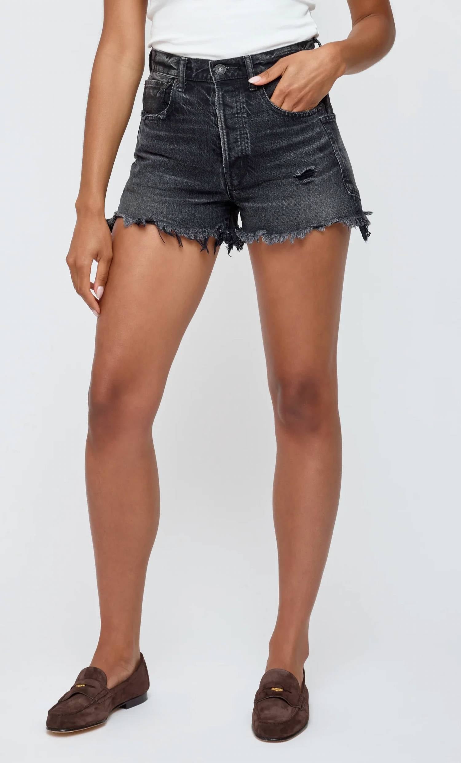 Moussy - M V Harrington Jean Shorts