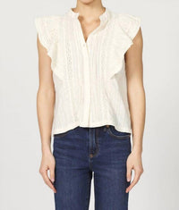 DEAR JOHN DENIM Fatima Shirt in whitecap gray - women's blouse