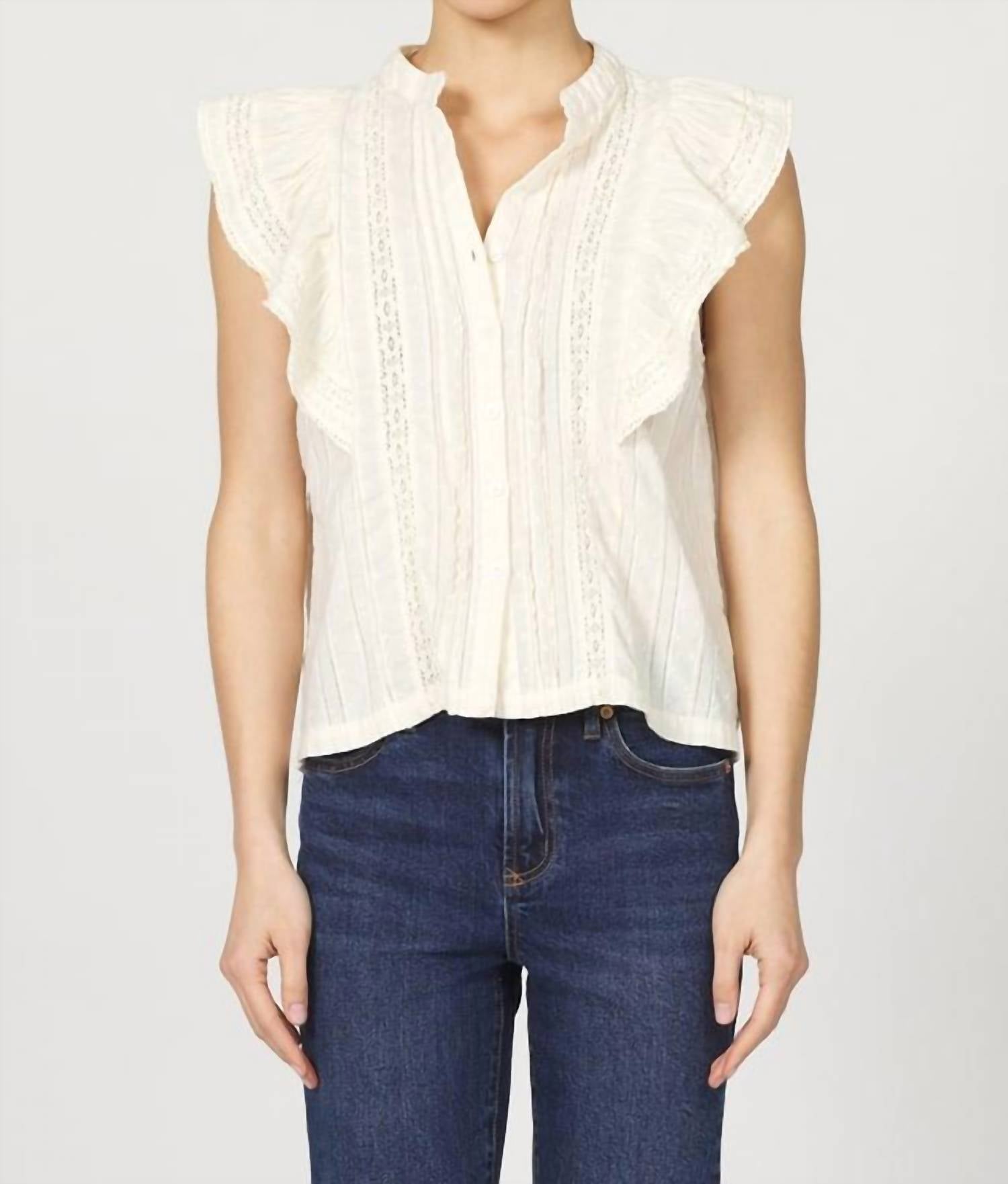 DEAR JOHN DENIM Fatima Shirt in whitecap gray - women's blouse
