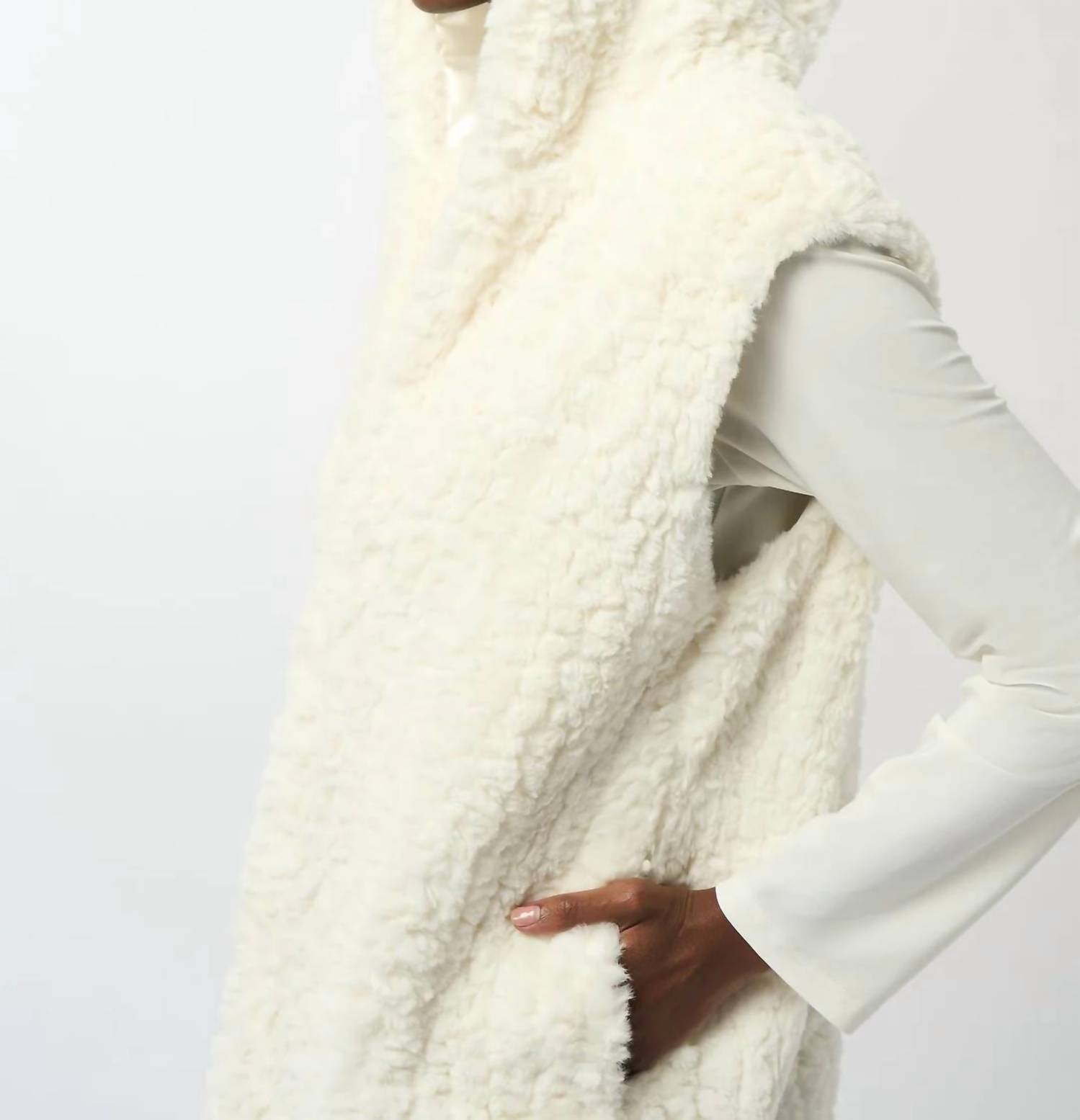 Joseph Ribkoff - Faux Fur Sleeveless Vest