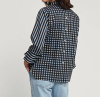 Hinson Wu - Aileen Quarter Sleeve Stripe Top