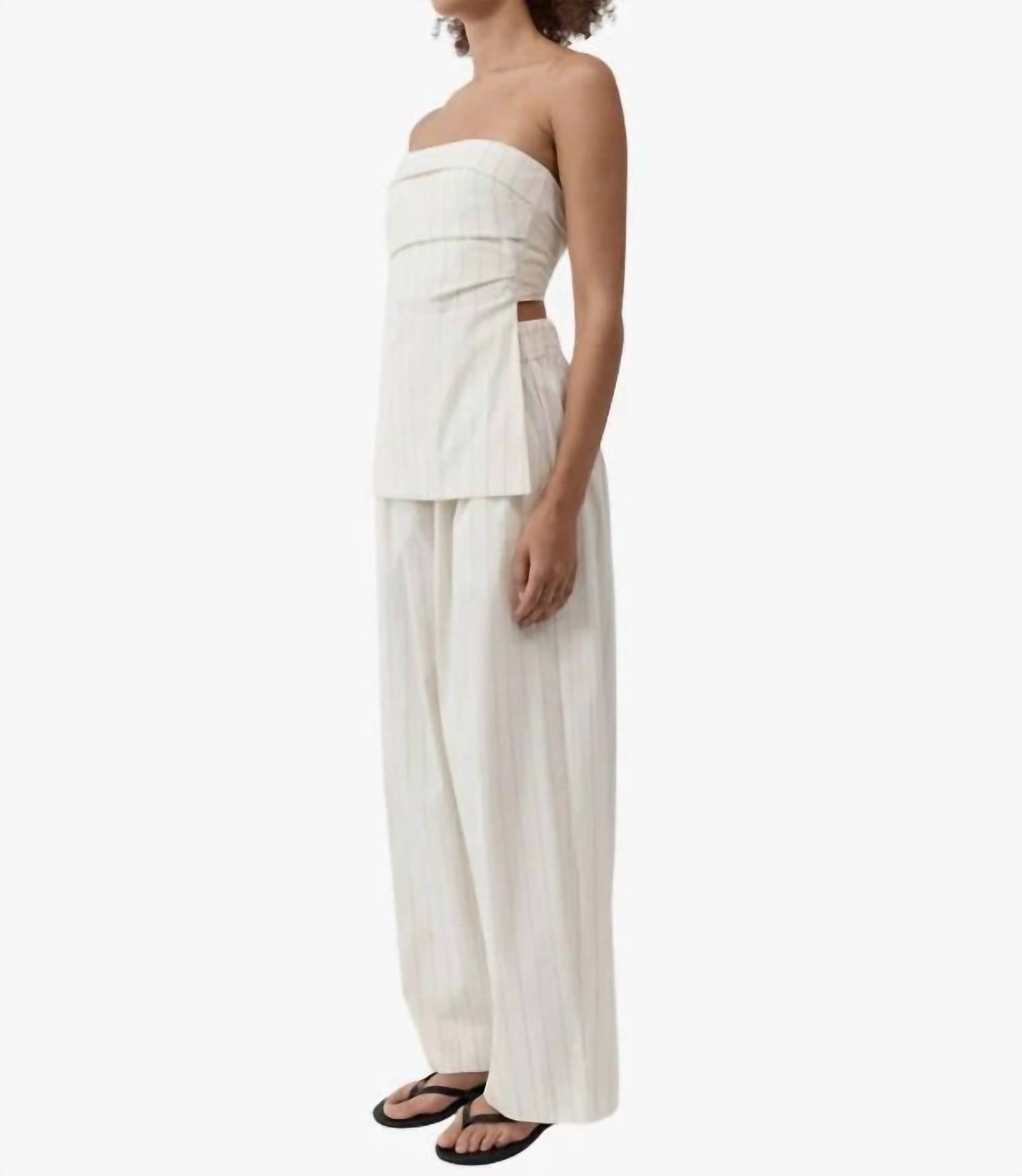 St. Agni - Women's Strapless Tie Back Top