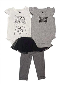 Carter'S - Infant Girls Layette Set Bodysuit And Leggings 3 Piece Set