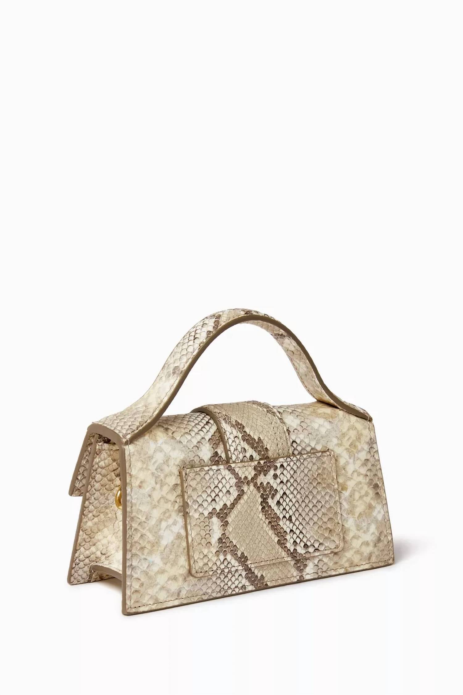 Jacquemus - Women's Le Grand Bambino Snake-embossed Crossbody Bag