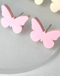 White Label - Women's Butterfly Stud Earrings