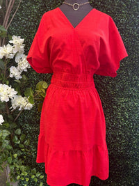 She + Sky - Dolman Sleeve Mini Dress