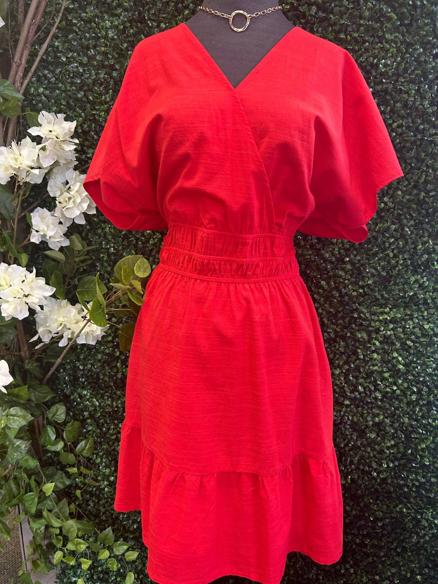 She + Sky - Dolman Sleeve Mini Dress