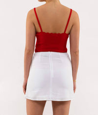 Mine - Scalloped Edge Layering Tank