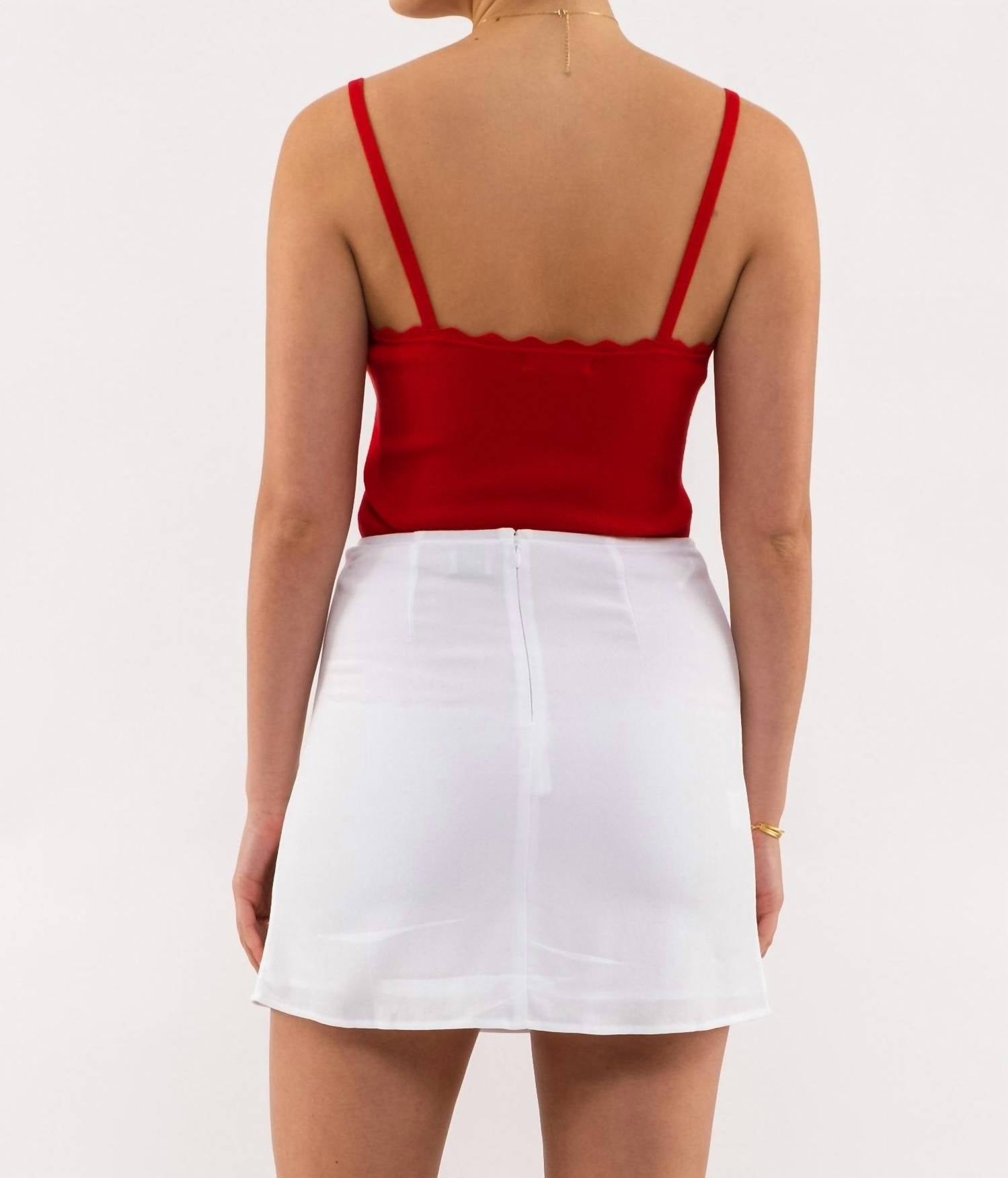 Mine - Scalloped Edge Layering Tank