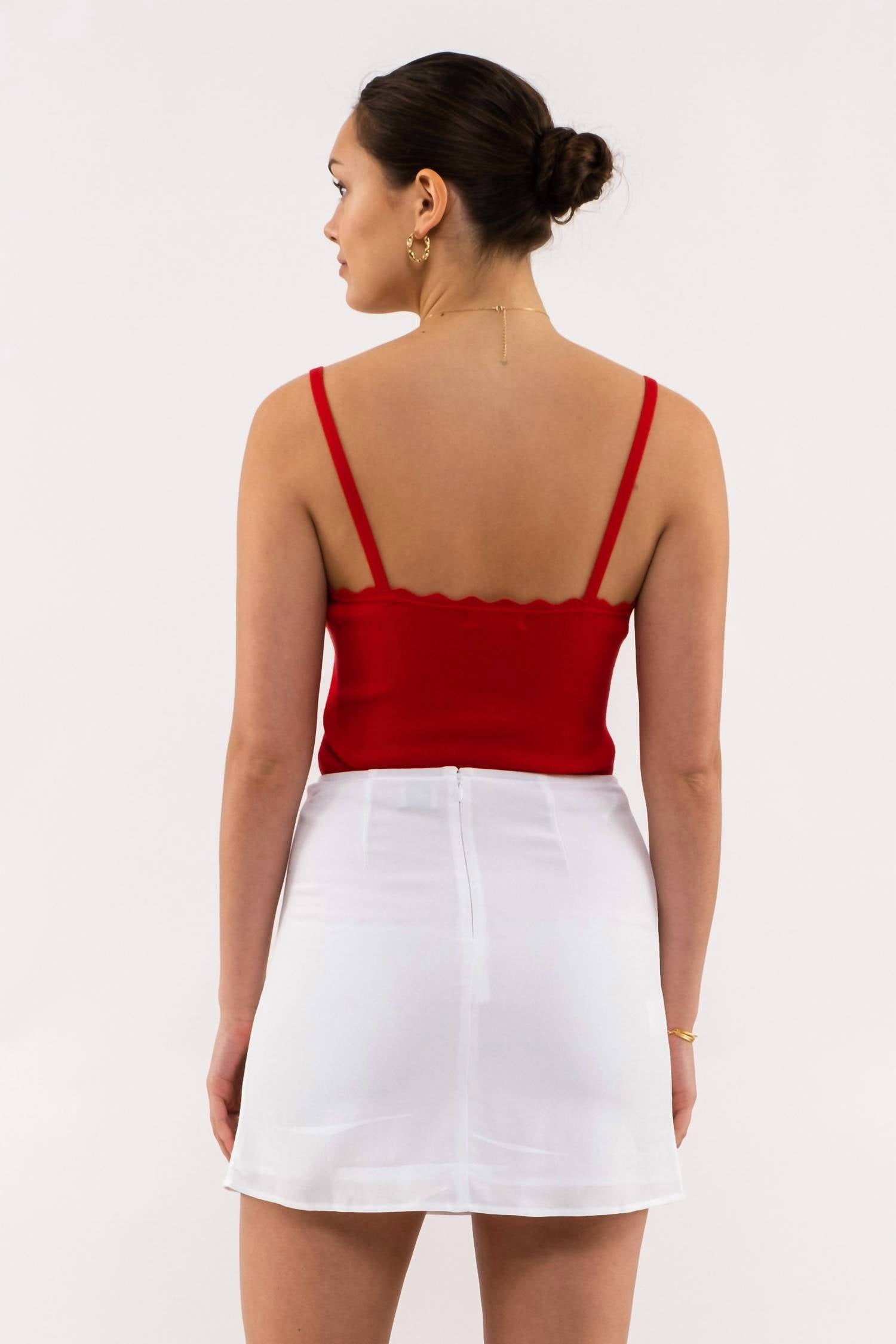 Mine - Scalloped Edge Layering Tank
