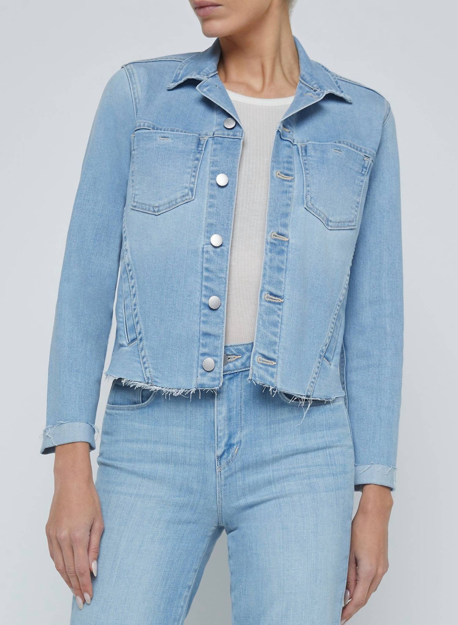 L'Agence - Janelle Slim Raw Jacket