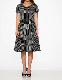 Orchid Bloom - Dolly Dotty Swing Dress