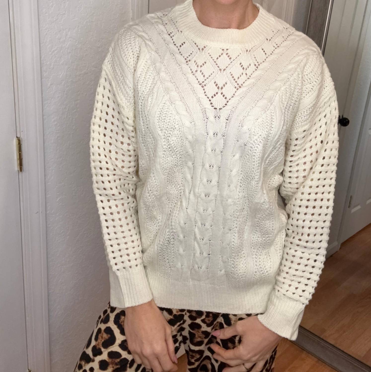 Michelle Mae - Jasmine Open Knit Sweater