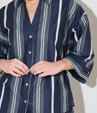 Flying Tomato - Striped Woven Top