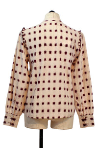 Sonmer Women's Chloe Blouse in ecru - women's blouse - detail view