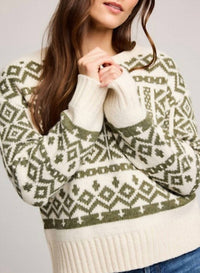 Gentle Fawn Cypress Crewneck Sweater in moss - women's sweater - alternate view