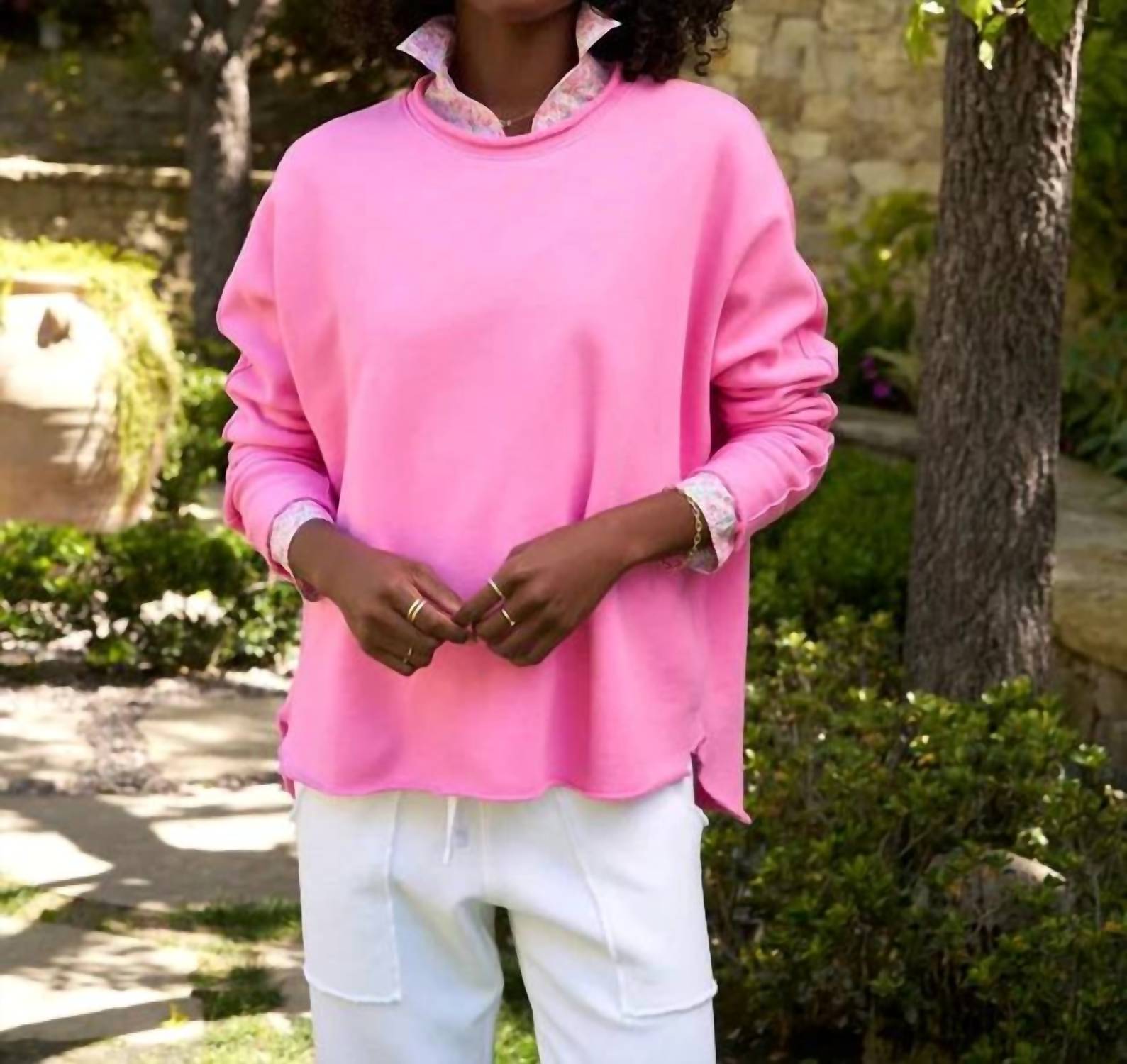 Frank & Eileen - Anna Long Sleeve Fleece Capelet