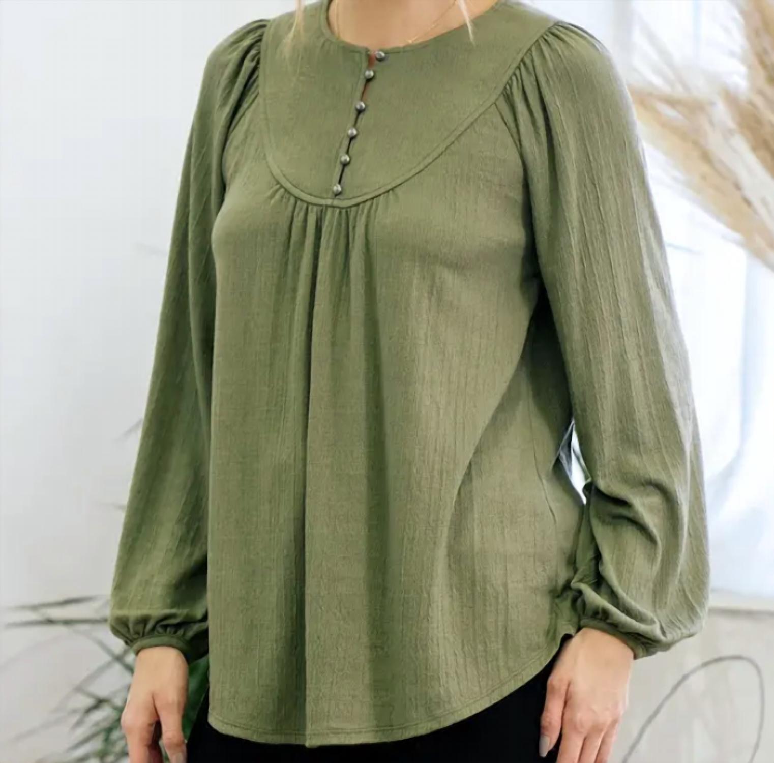 Doe And Rae - Drapey Henley Top