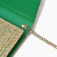 Like Dreams - Women's Bonnie Straw Wallet Bowtie Crossbody Bag