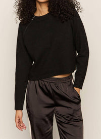 Sanctuary Zip It Sweater in black 1 - women's sweater