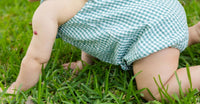 Colored Organics - Kids Rosalie Seersucker Ruffle Bubble Romper