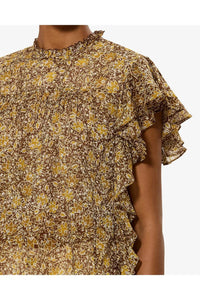 ISABEL MARANT Daliyane Top in khaki - women's blouse - view 4