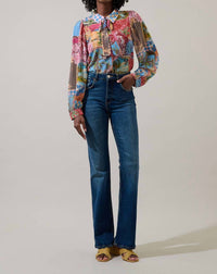 Sugarlips - Matra Long Sleeve Collared Blouse