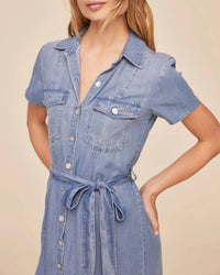Bella Dahl - Short Sleeve Seamed Shirt Dress