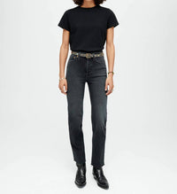 Re/Done - Comfort Stretch High Rise Stove Pipe Jeans