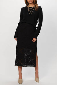 PENCIL MIDI SKIRT