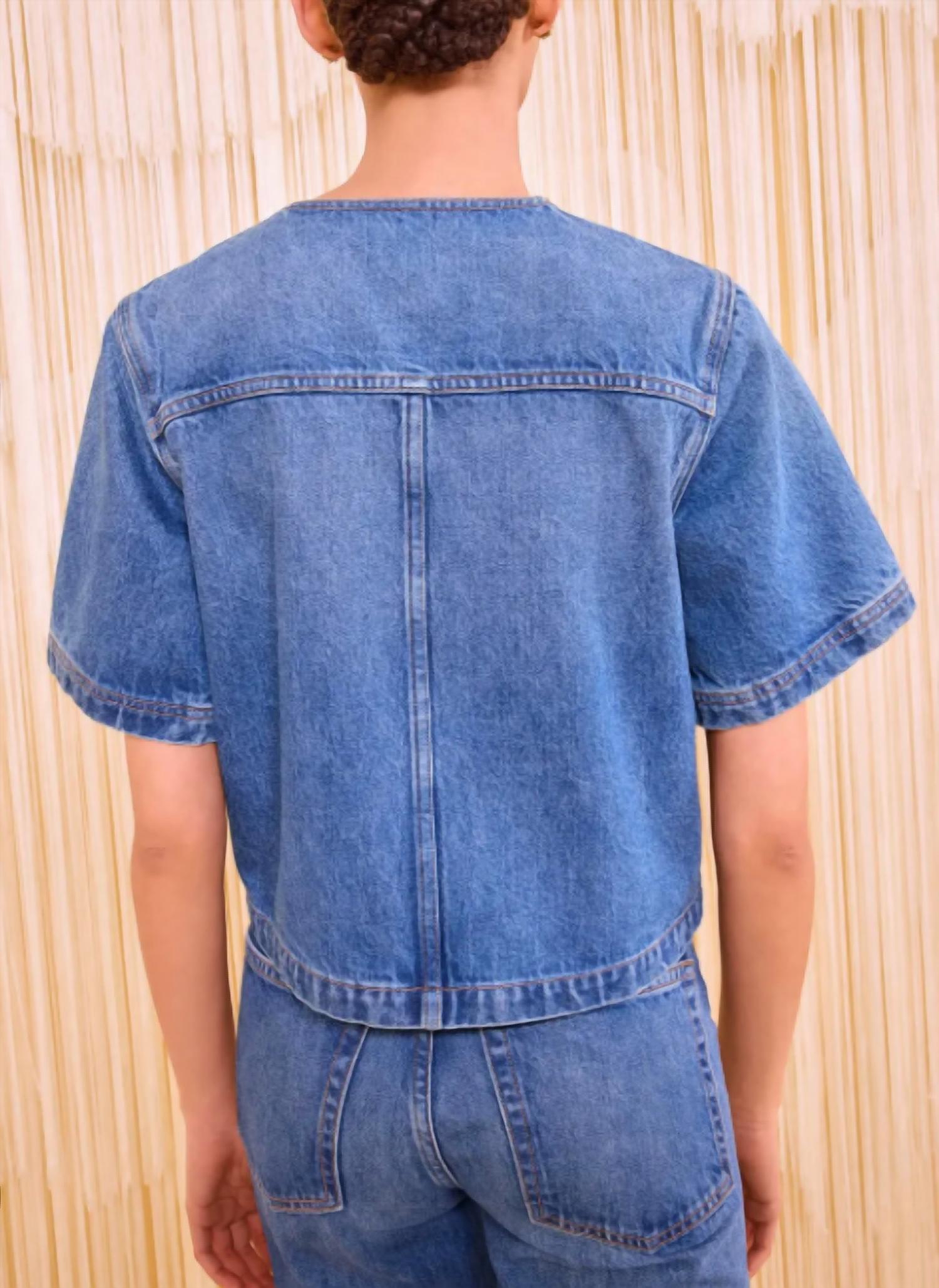 Ulla Johnson - Serge Short Sleeve Denim Jacket