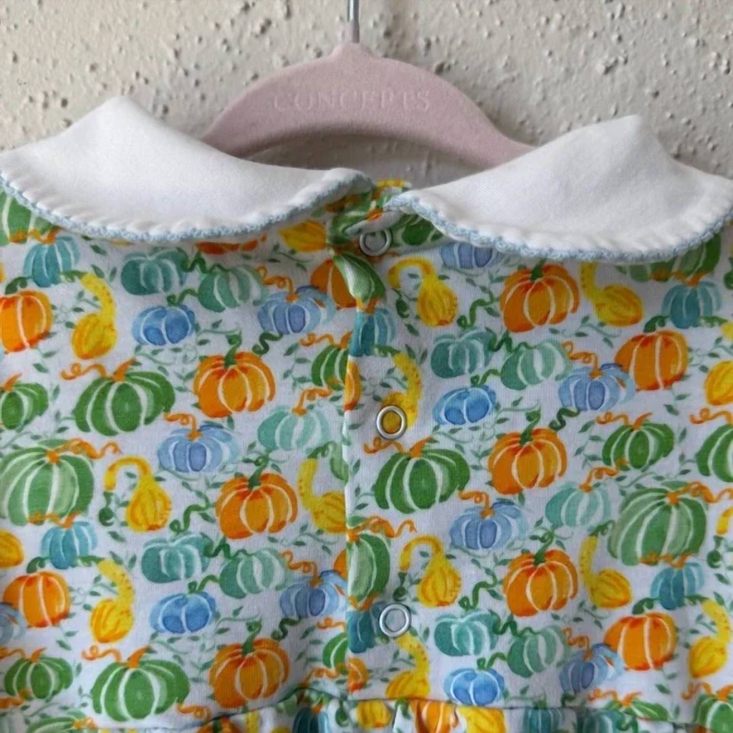 The Proper Peony - Girl's Pumpkin Mix Long Sleeve Tunic Top