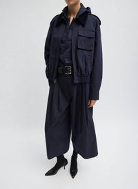 Tibi - Bio Twill Triple Pleat Cropped Pant