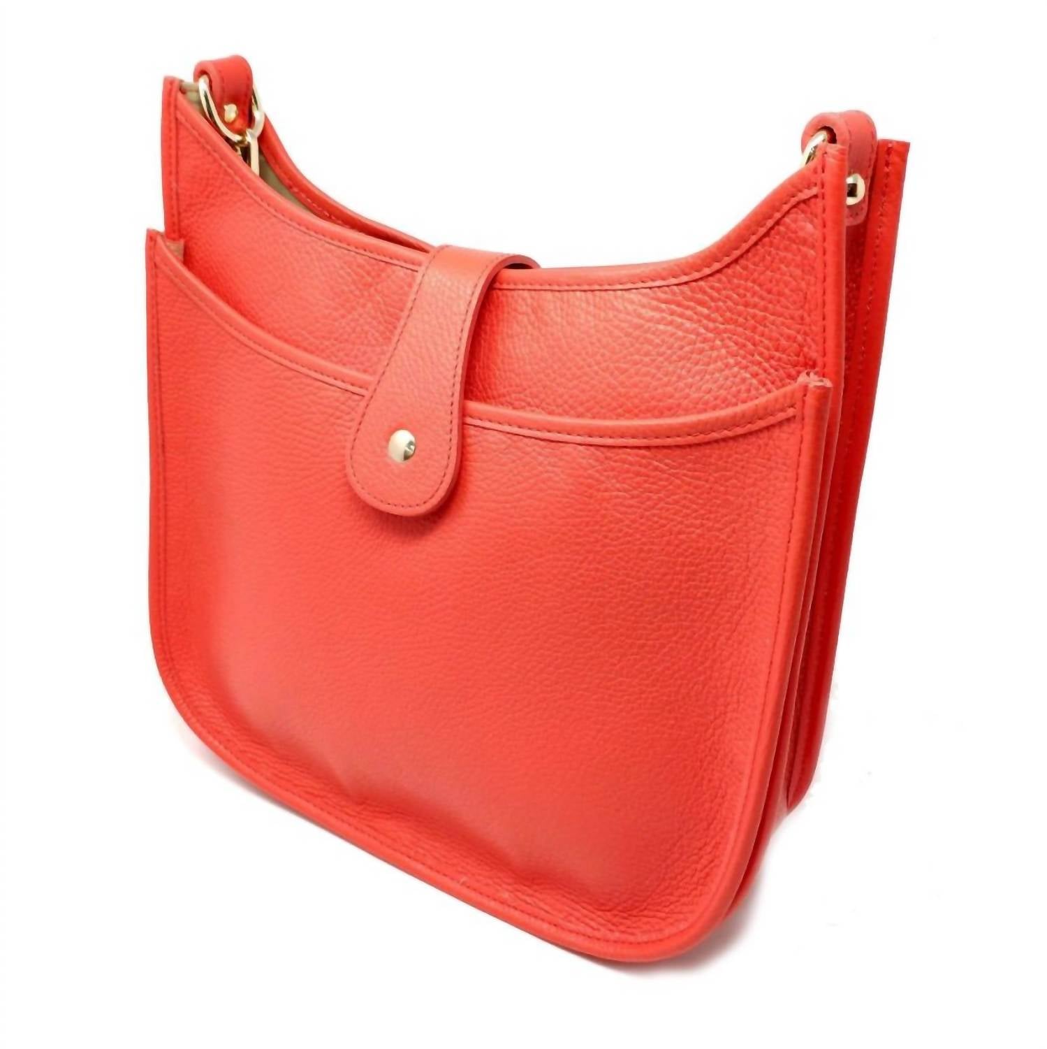 German Fuentes - Women's Large Leather Crossbody Bag