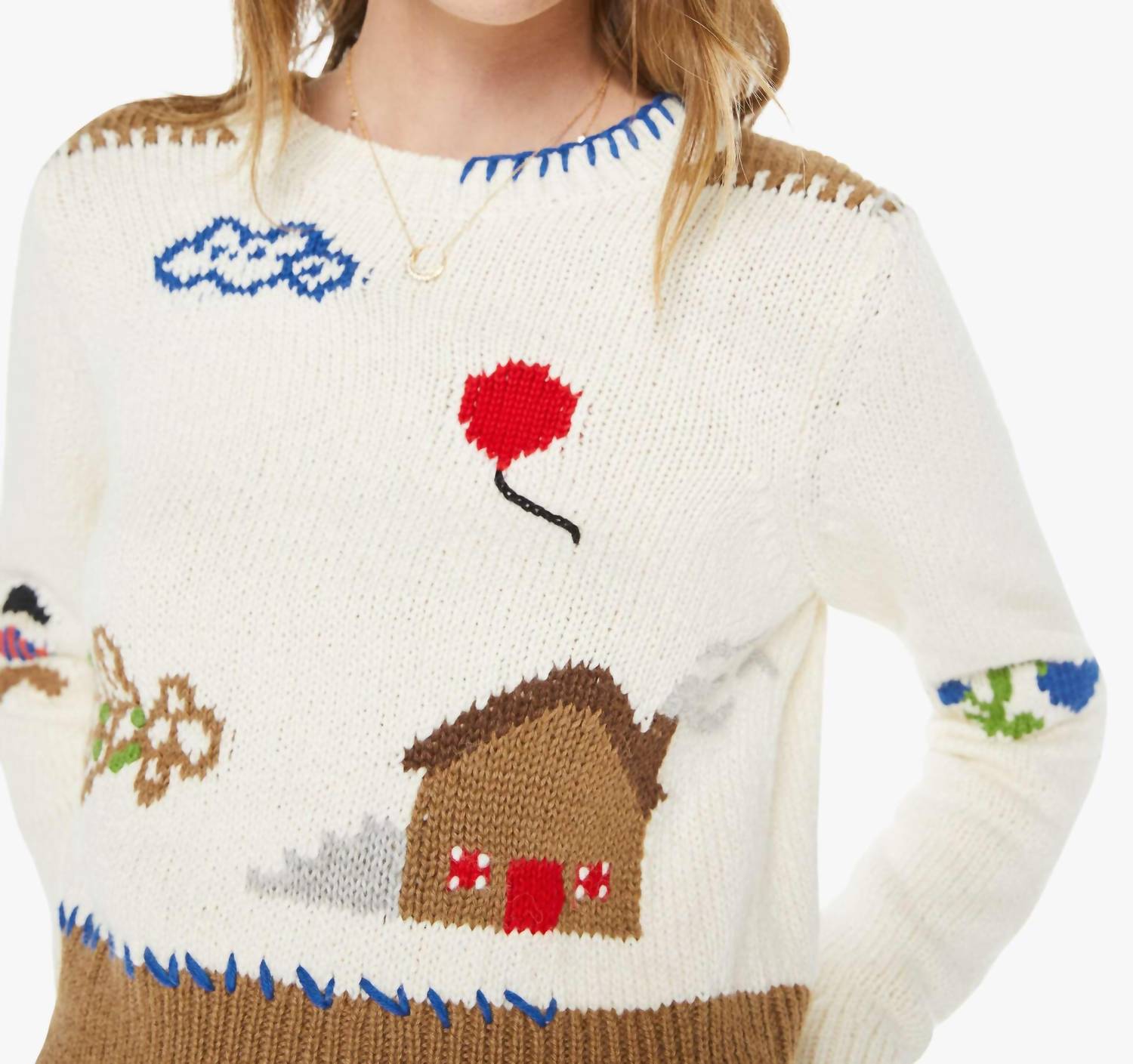 Mother The Shrunken Pullover in little house on the prairie - women's sweater - view 4