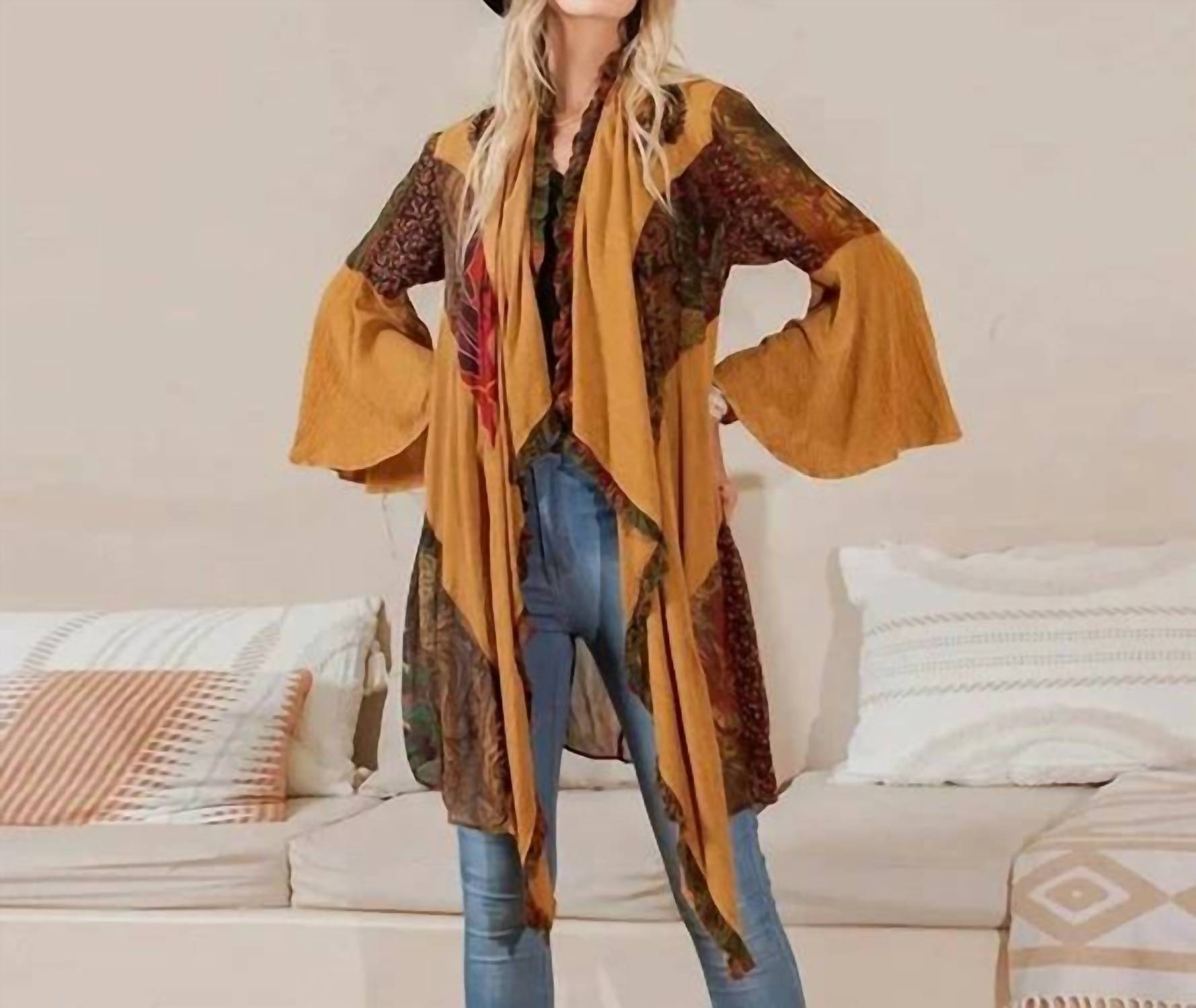 Young Threads - Rustic Bohemian Patchwork Kimono