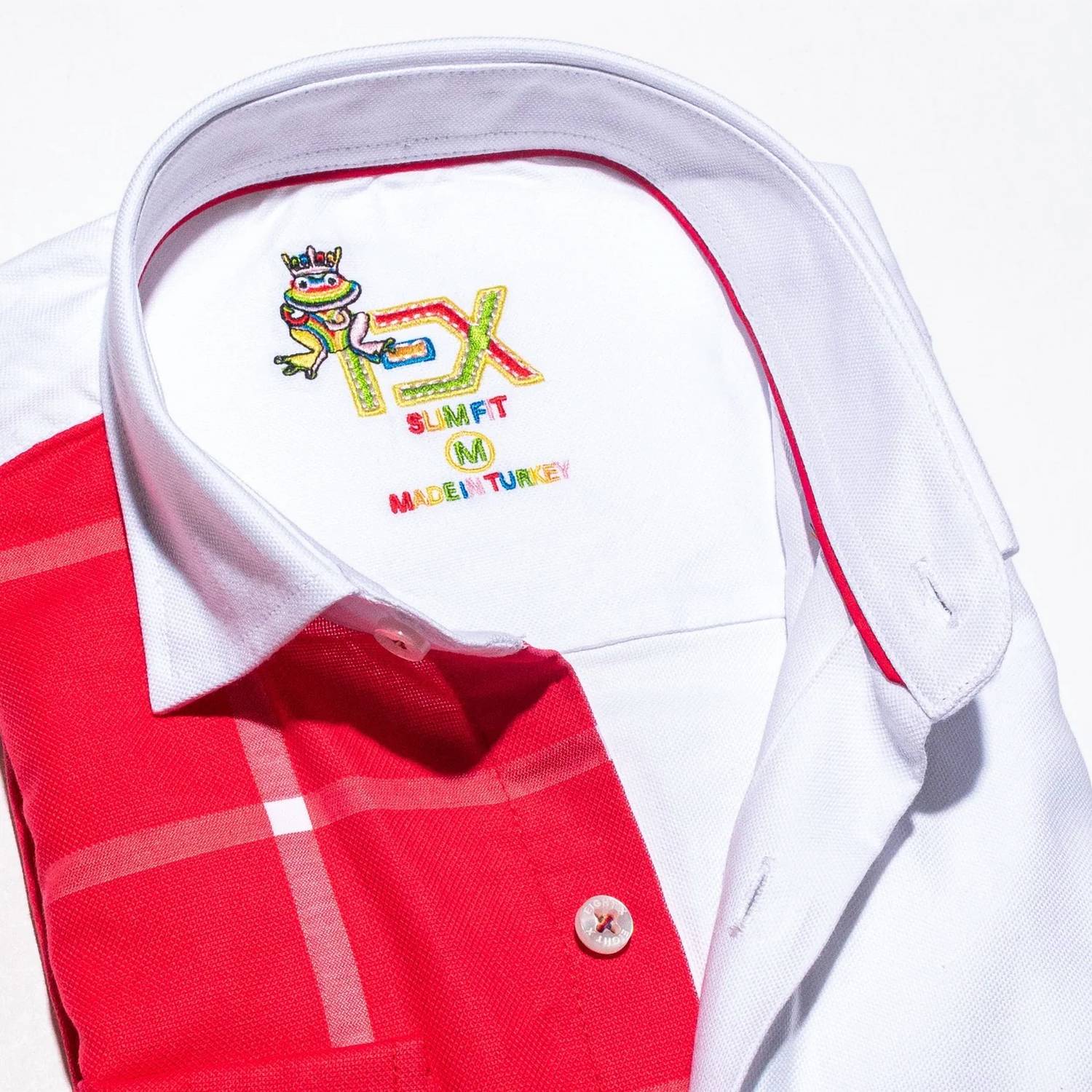 Eight X - Part Plaid Frog Oxford Button Down Shirt