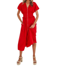 Entro - Women's Catch The Breeze Midi Dress